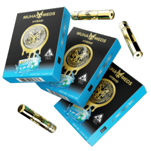 Apple Gelato ICE (Hybrid): Muha Meds Cartridge – 1 Gram Distillate - Apple Gelato ICE Muha Meds cartridge