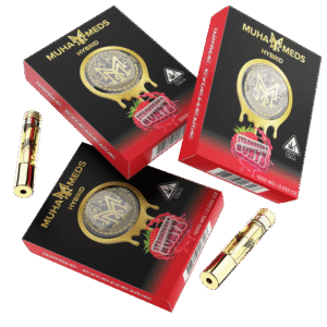 Strawberry Runtz (Hybrid): Muha Meds Cartridge – 1 Gram Distillate - Strawberry Runtz Muha Meds Cartridge