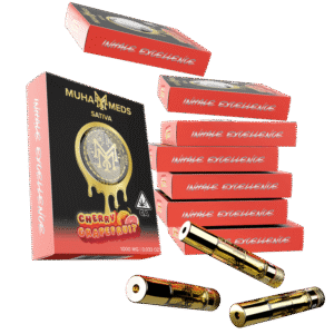 Cherry Grapefruit (Sativa): Muha Meds Cartridge – 1 Gram Distillate - Grapefruit Muha Meds Cartridge