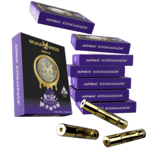 Purple Punch (Indica): Muha Meds Cartridge – 1 Gram Distillate - Purple Punch Muha Meds Cartridge