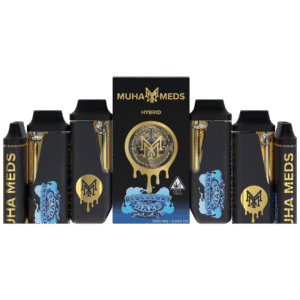 Muha Meds Blueberry Haze (Hybrid): 2000 MG Disposable Vape – 2 Gram All-In-One