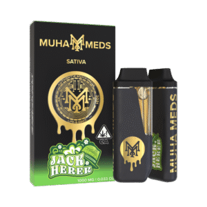 Muha Meds Jack Herer (Sativa): 2000 MG Disposable Vape – 2 Gram All-In-One