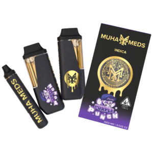 Muha Meds Purple Punch (Indica): 2000 MG Disposable Vape – 2 Gram All-In-One