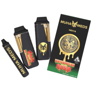 Muha Meds Watermelon OG (Indica): 2000 MG Disposable Vape – 2 Gram All-In-One