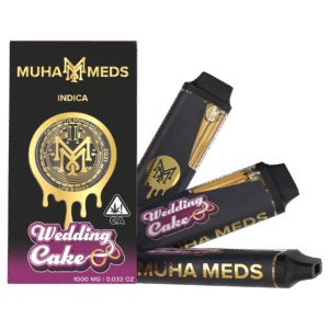 Muha Meds Wedding Cake (Indica): 2000 MG Disposable Vape – 2 Gram All-In-One