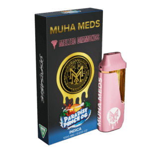 Muha Meds Paradise Punch OG (Indica): Disposable Vape – 1 Gram Melted Diamonds