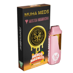 Muha Meds Mango Madness (Hybrid): Disposable Vape – 1 Gram Melted Diamonds