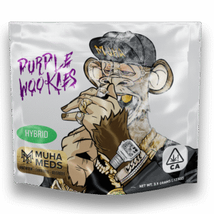 Muha Meds Purple Wookies Strain (Hybrid): Cannabis Flower (Premium) – 3.5 g Weed Pack