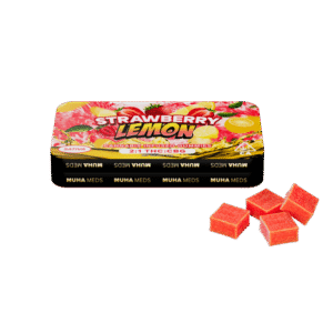 Muha Meds Strawberry Lemon (Sativa): CBG Gummies – 100 Milligrams Edible Pack