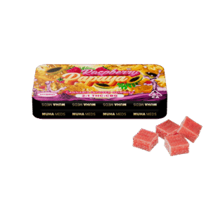 Muha Meds Raspberry Papaya (Hybrid): CBG Gummies – 100 Milligrams Edible Pack