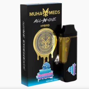 Muha Meds Blue Slushie (Hybrid): Disposable Vape – 1 Gram Distillate